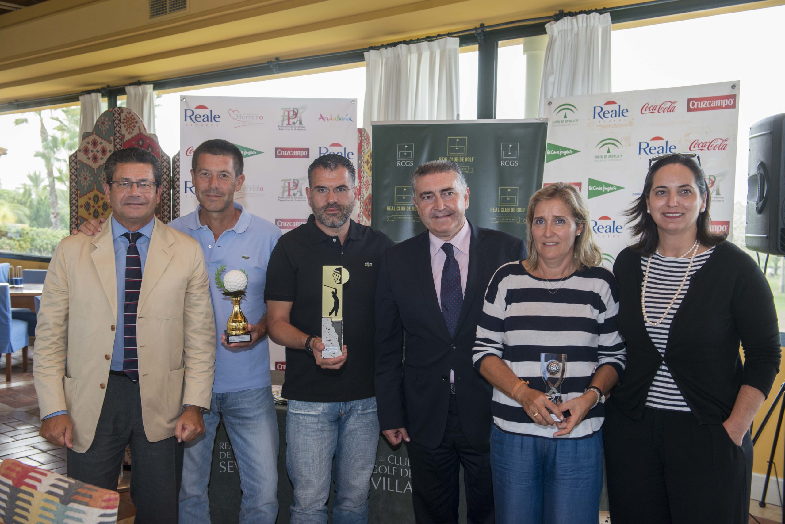 El Real Club de Golf de Sevilla acoge el V Torneo de Golf Reale Seguros de los periodistas deportivos de Andalucía
