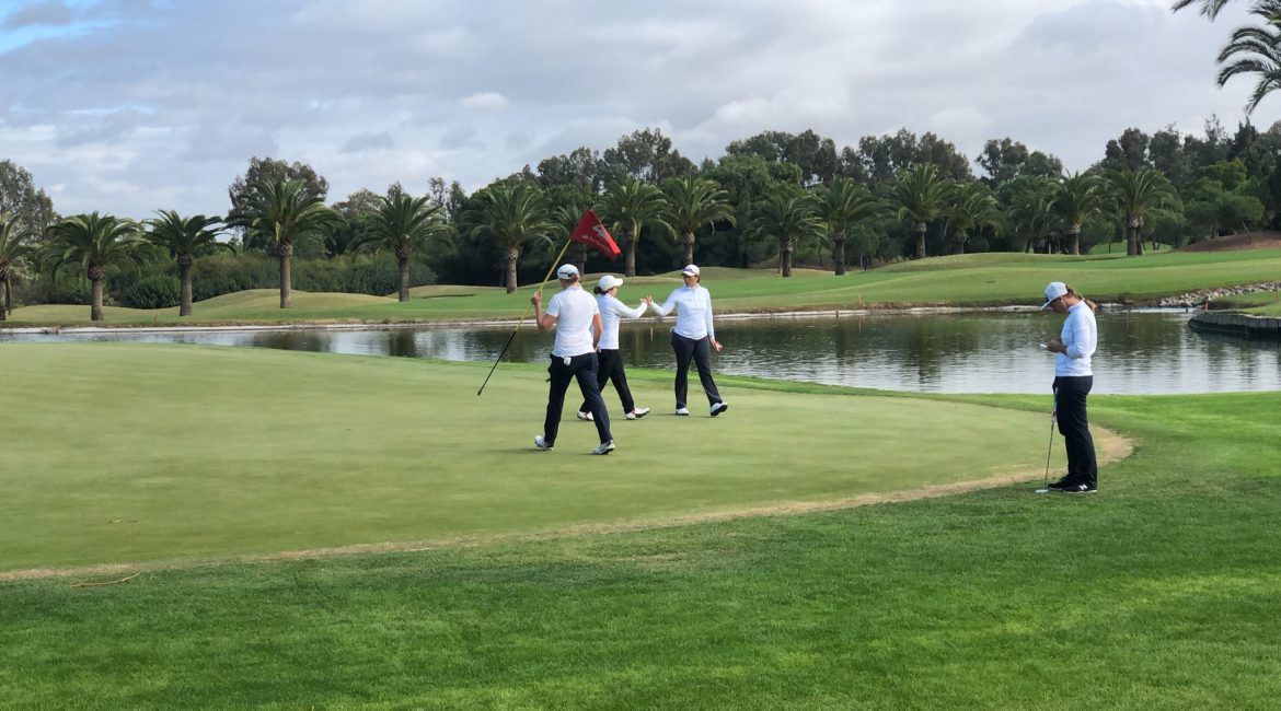 Triple empate en lo mas alto, tras el primer dia de competicion del Santander Golf Tour