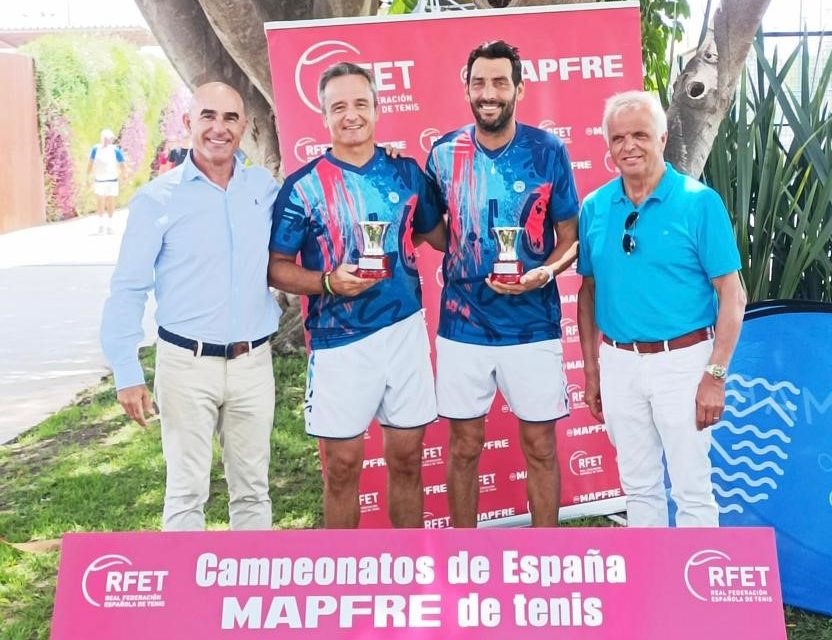 Nuestro socio, Enrique Tapias Fraga, campeón de España de dobles +45 en el 51º Campeonato de España MAPFRE de Tenis Veteranos.