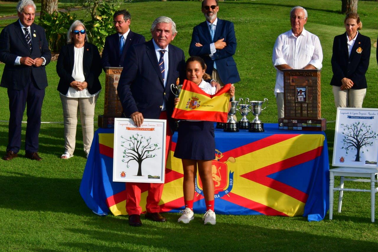 Nuestra socia, Cornelia Bermudo del Rio, se alza con el Campeonato de España Benjamín Femenino de Golf