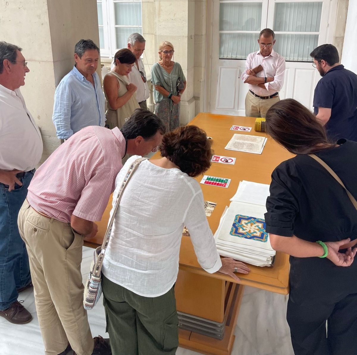 Visita del Comité de Actividades Culturales del RCSG al Archivo Histórico Provincial de Sevilla
